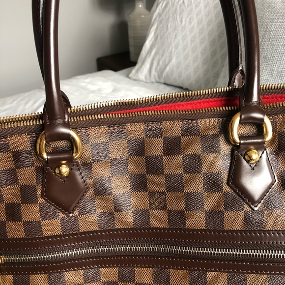 Louis Vuitton Brown Checkered Tote - Picture 10 of 16